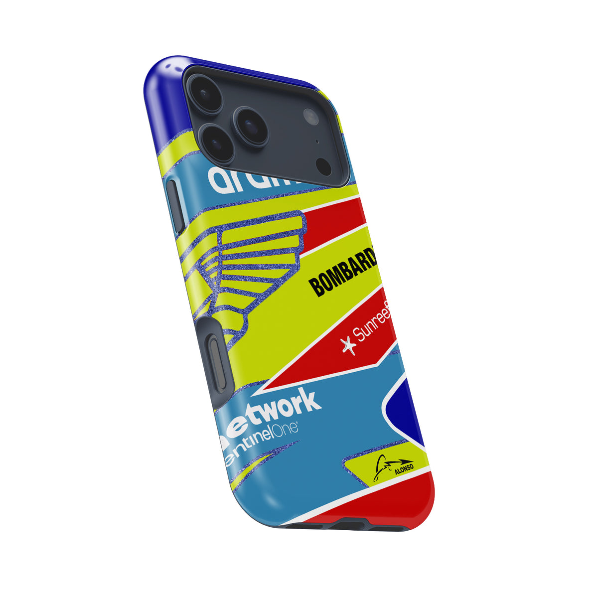 Fernando Alonso 2023 F1 Helmet Case for Apple iPhones
