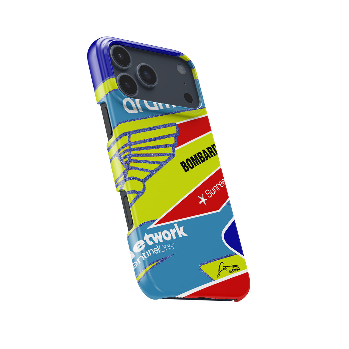 Fernando Alonso 2023 F1 Helmet Case for Apple iPhones