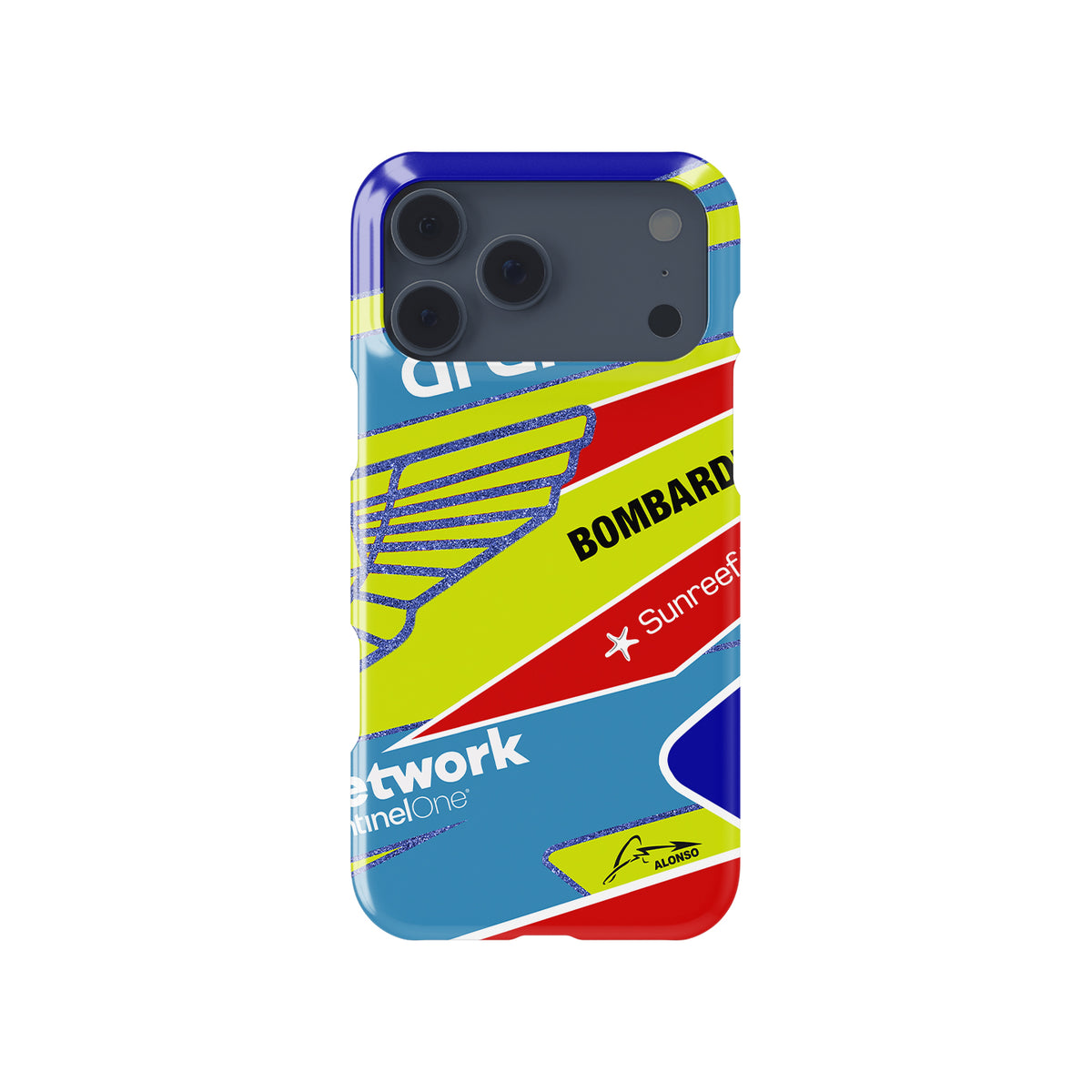 Fernando Alonso 2023 F1 Helmet Case for Apple iPhones