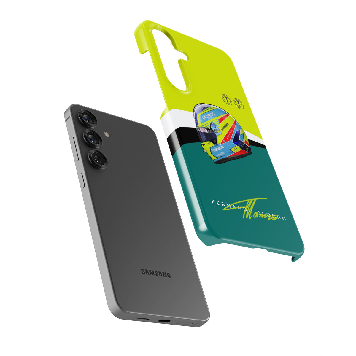 Alonso F1 Helmet Livery Case for Galaxy