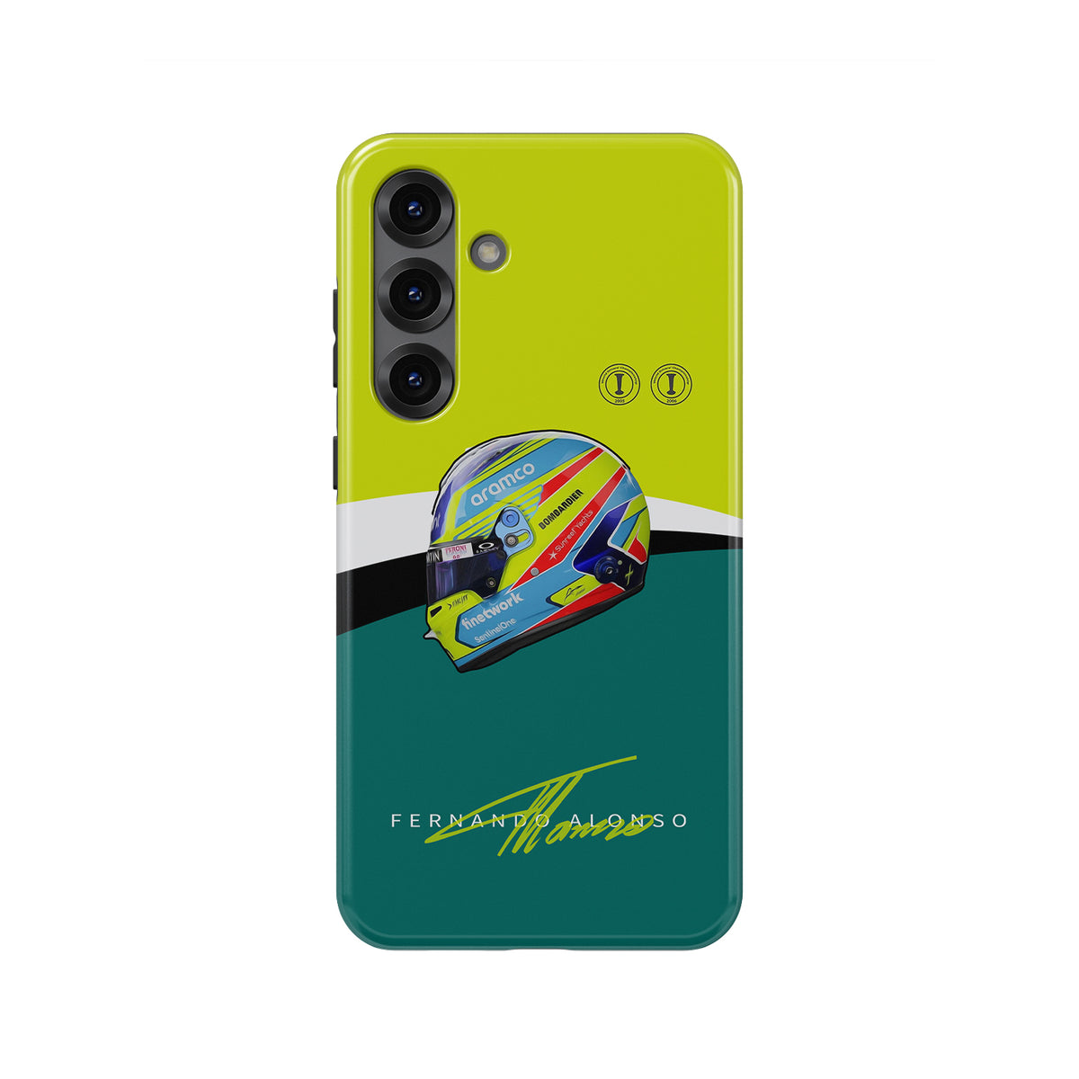 Alonso F1 Helmet Livery Case for Galaxy
