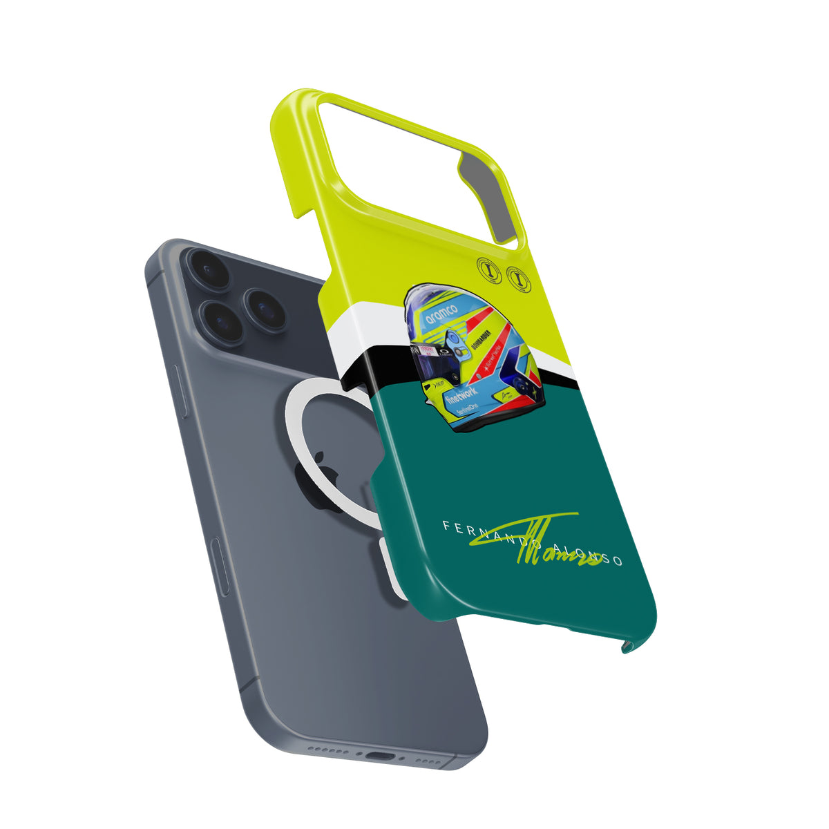 Fernando Alonso 2023 Helmet Phone Case: Stylish & Protective