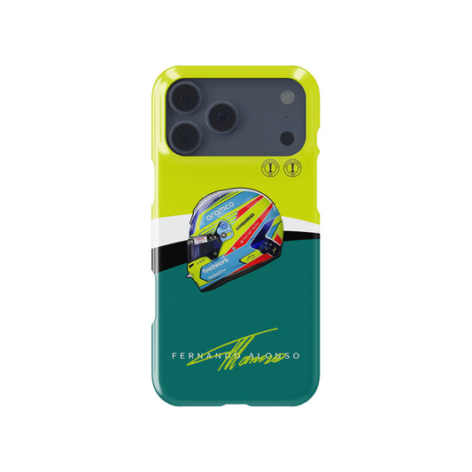 Fernando Alonso 2023 Helmet : Stylish & Protective Formula 1 racing iPhone case view 1