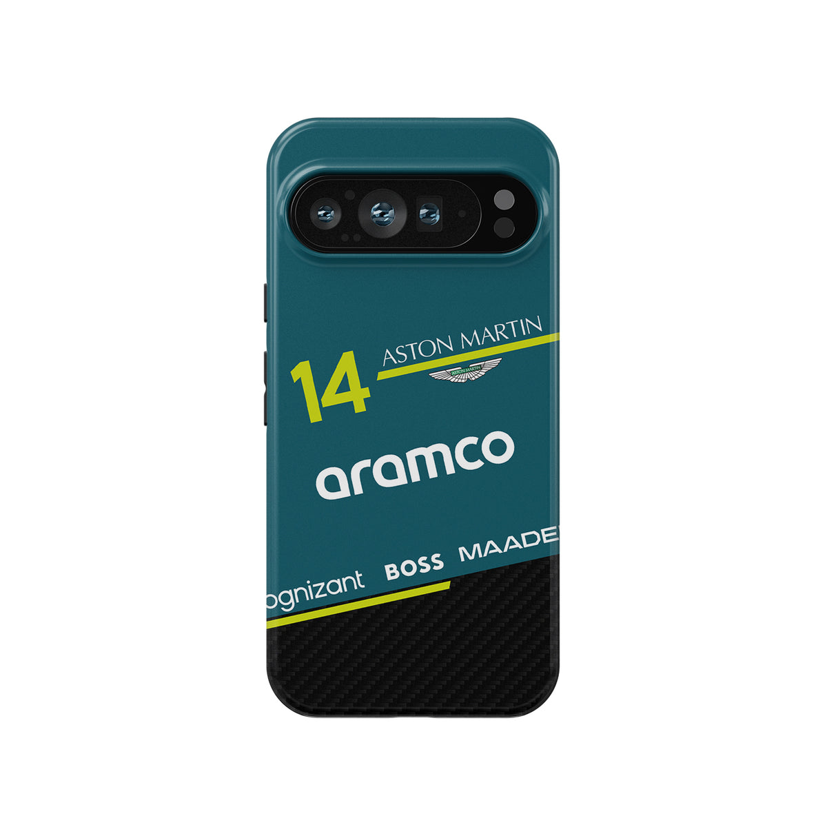 Fernando Alonso AMR25 FA14 Phone Case – Pixel & Multi-Device Compatible