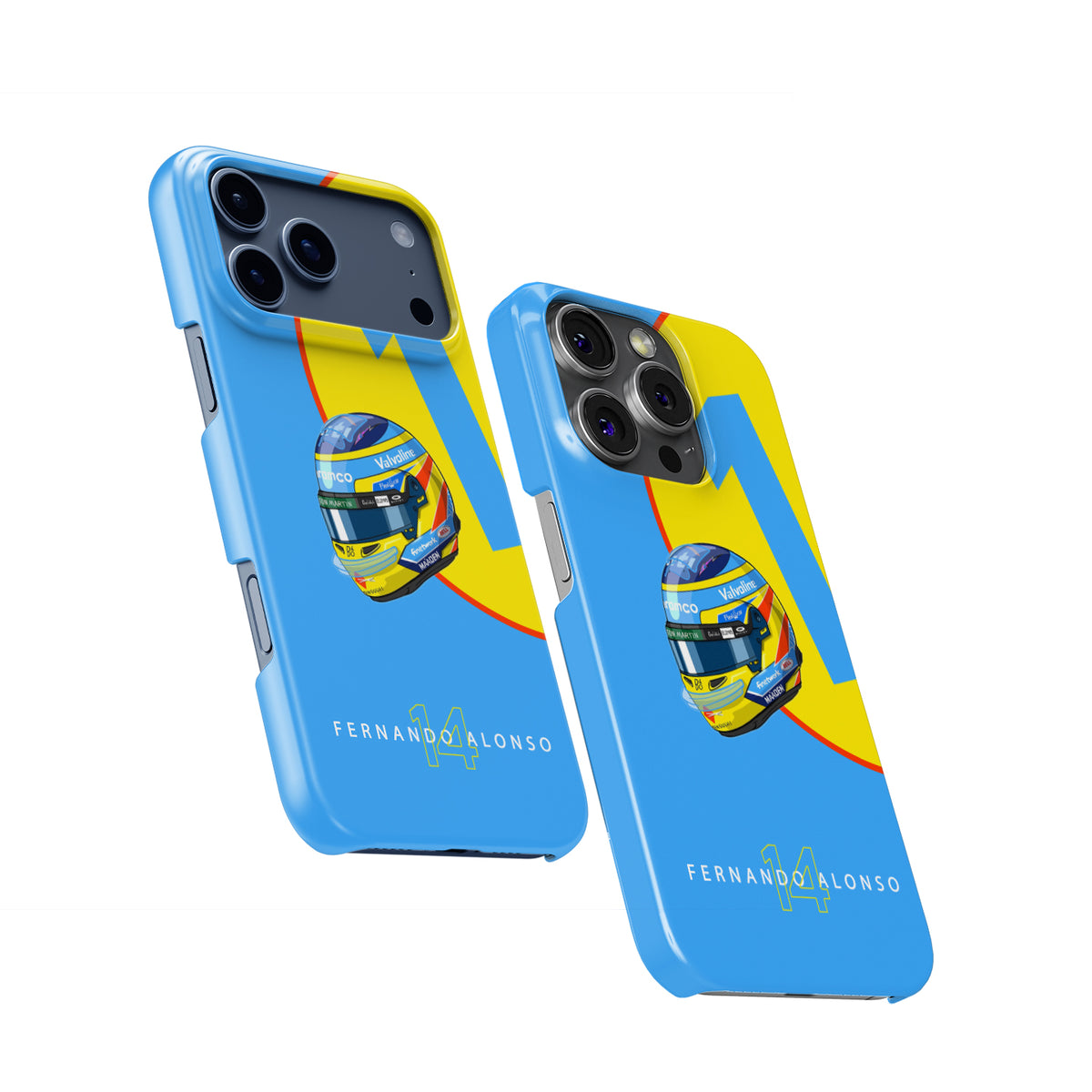 Fernando Alonso F1 – 2025 Helmet Tribute Design Formula 1 racing iPhone case view 2