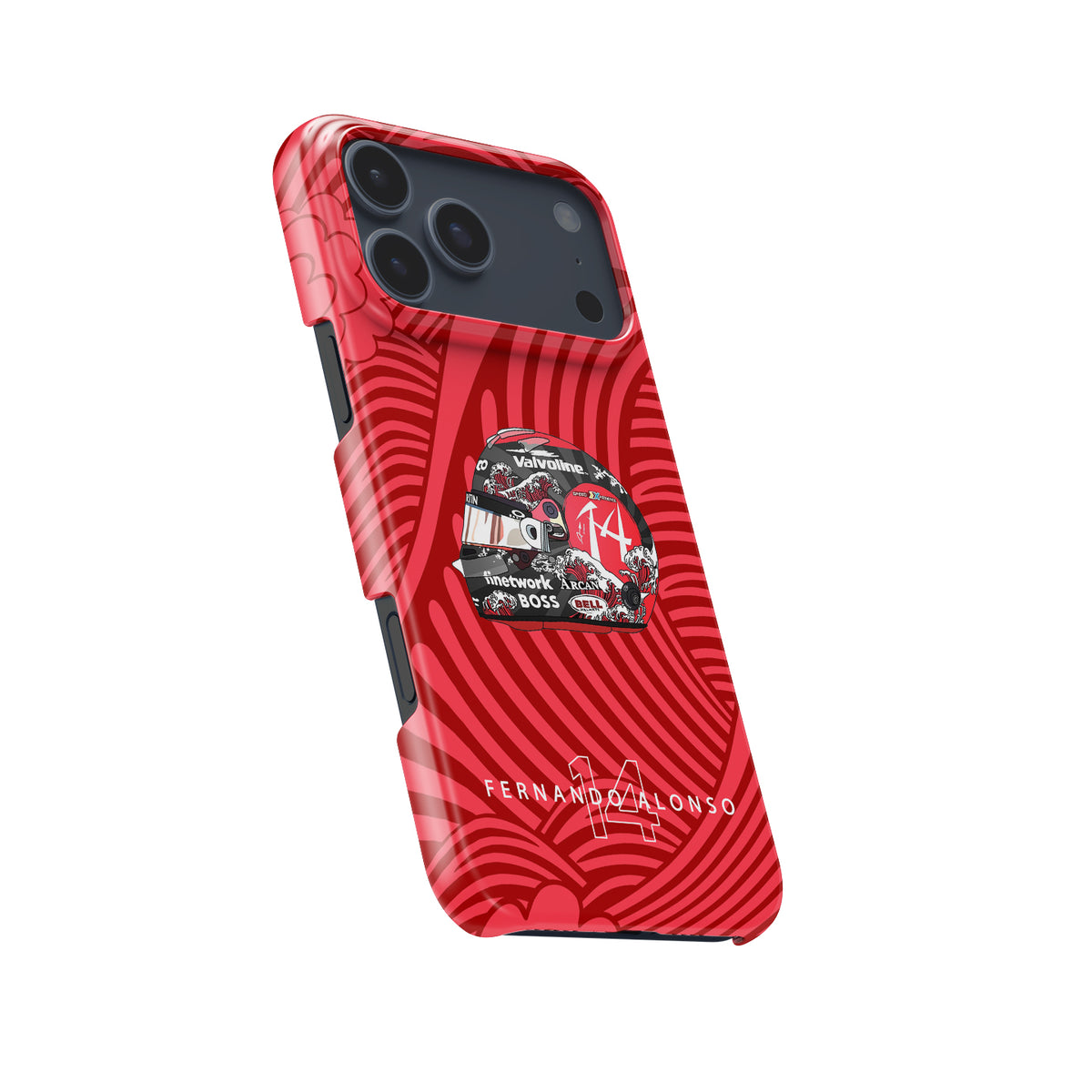 Fernando Alonso 2024 Japanese Grand Prix Helmet – F1 Fan Gift Formula 1 racing iPhone case view 5