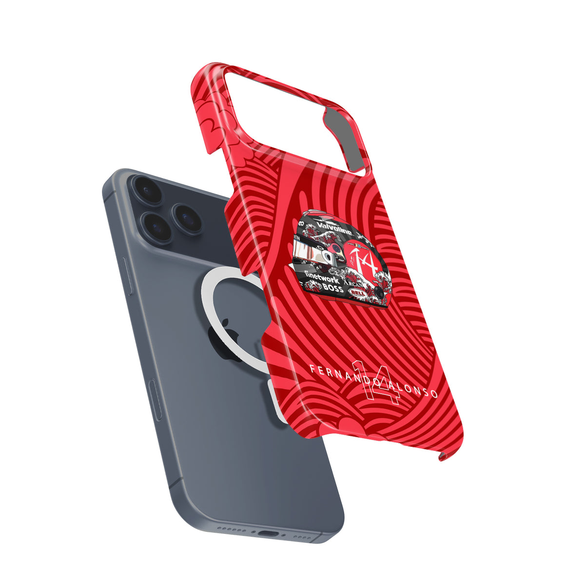 Fernando Alonso 2024 Japanese Grand Prix Helmet – F1 Fan Gift Formula 1 racing iPhone case view 4