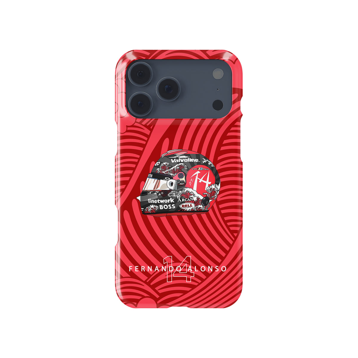 Fernando Alonso 2024 Japanese Grand Prix Helmet – F1 Fan Gift Formula 1 racing iPhone case view 1
