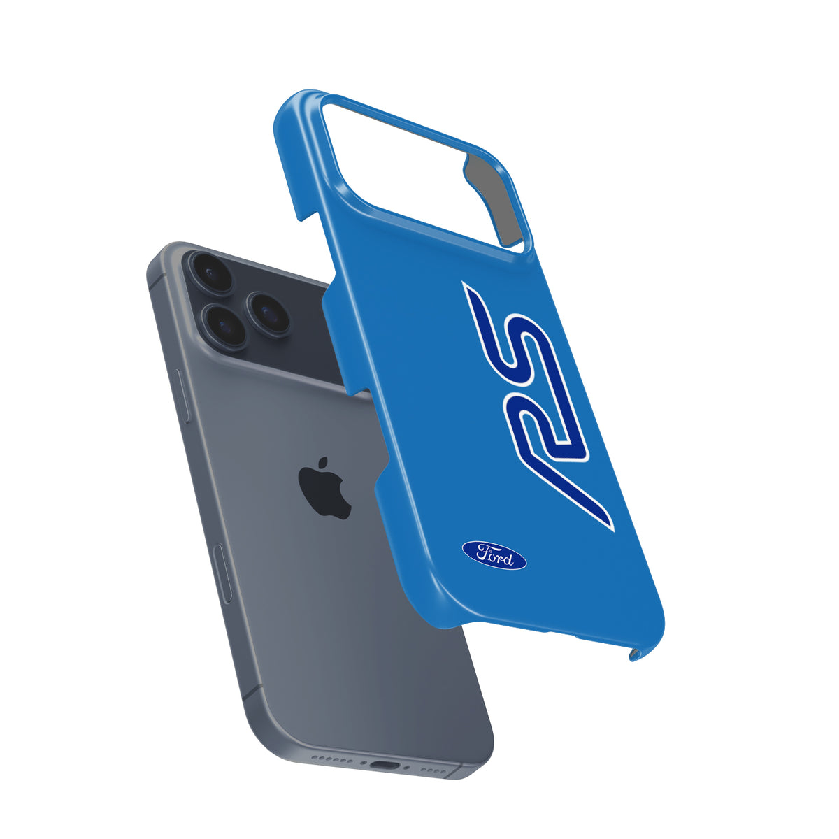 Unleash Racing Spirit with the Ford Focus RS Line Blue Livery Phone Case