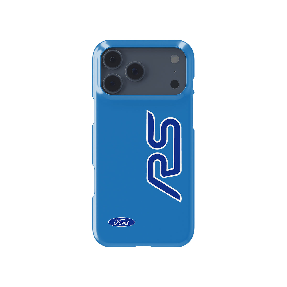 Unleash Racing Spirit with the Ford Focus RS Line Blue Livery Phone Case