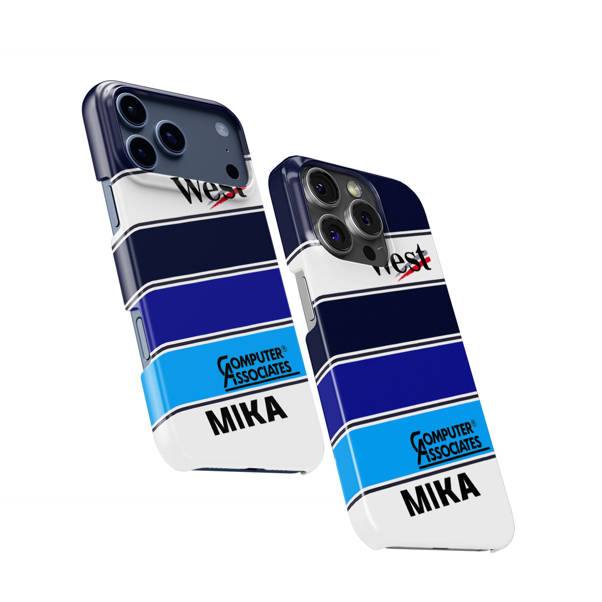 F1 Legend Mika Häkkinen Helmet – Tough, Stylish & Iconic Formula 1 racing iPhone case view 2