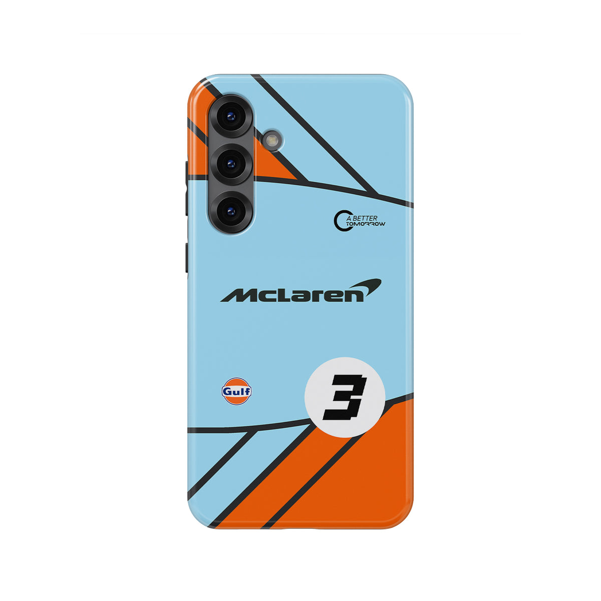 Formula 1 McLaren Gulf Livery Samsung Case – Ricciardo Racing Legacy