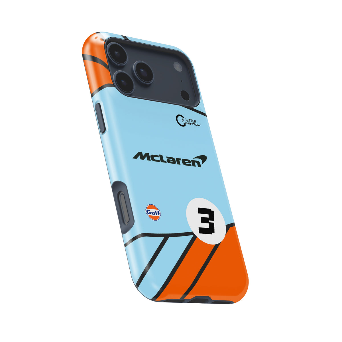 Formula 1 McLaren Gulf Livery – Inspired by Daniel Ricciardo Formula 1 racing iPhone case view 8
