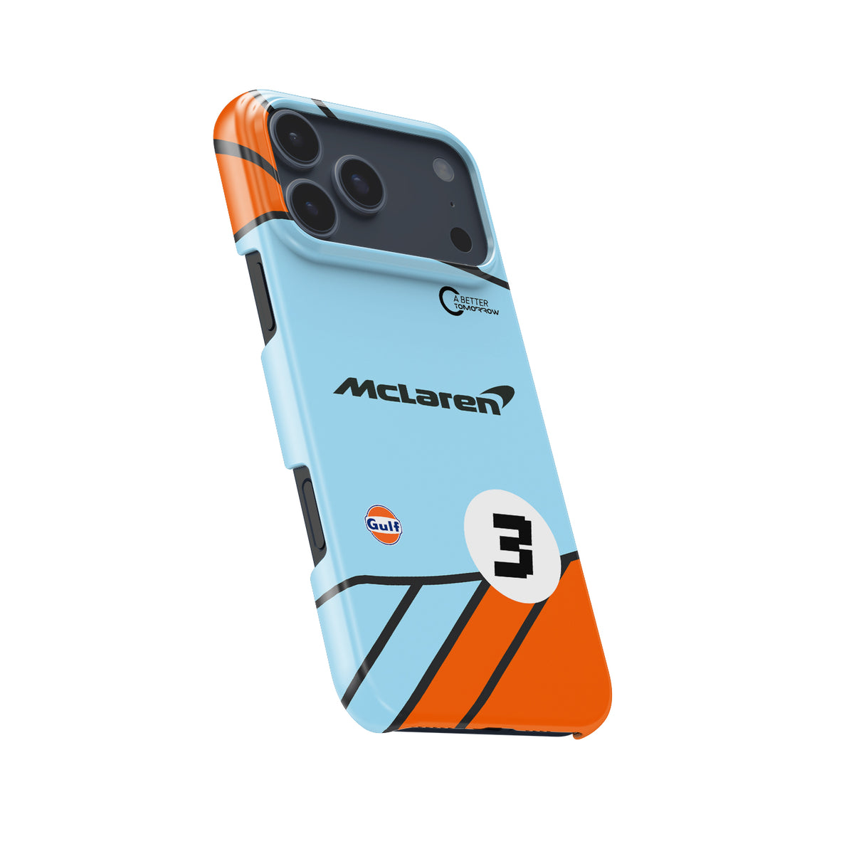 Formula 1 McLaren Gulf Livery – Inspired by Daniel Ricciardo Formula 1 racing iPhone case view 5