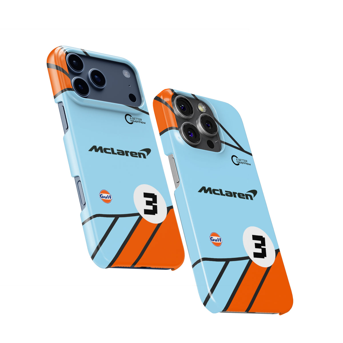 Formula 1 McLaren Gulf Livery – Inspired by Daniel Ricciardo Formula 1 racing iPhone case view 2