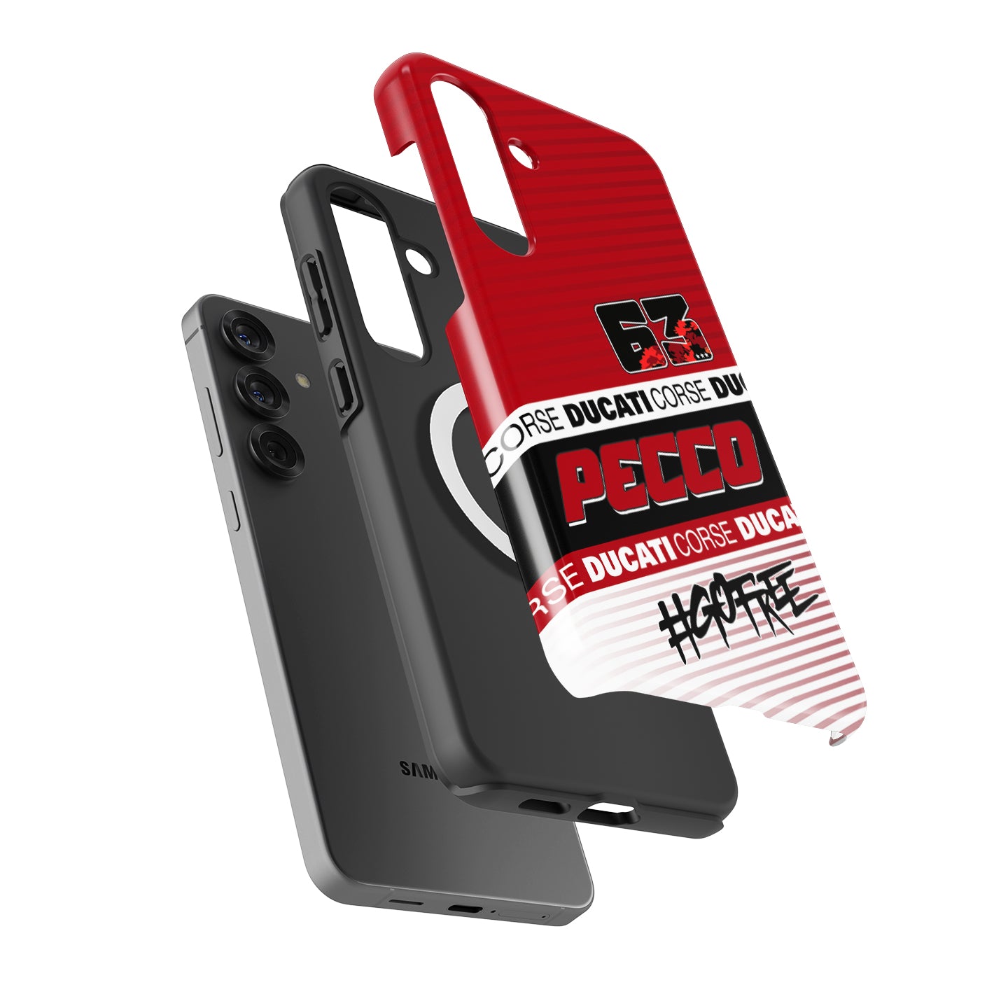 Francesco Bagnaia MotoGP 2025 Phone Case – Ducati Pecco #63 Design for Samsung