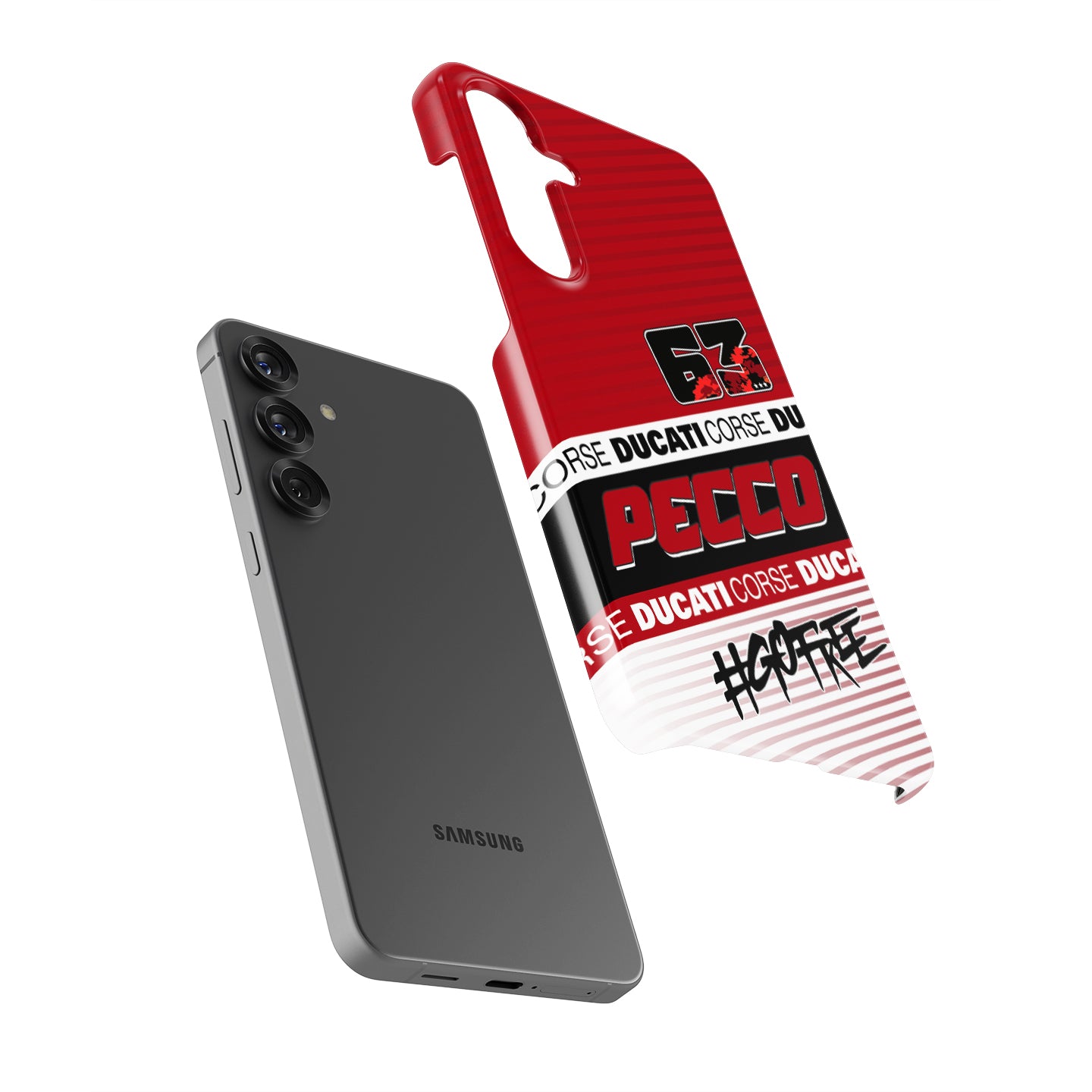 Francesco Bagnaia MotoGP 2025 Phone Case – Ducati Pecco #63 Design for Samsung