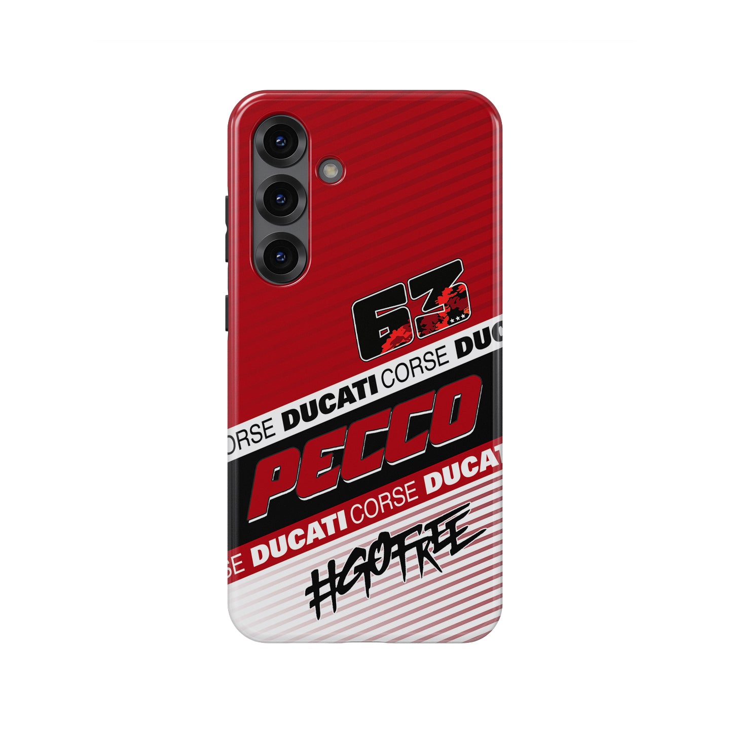Francesco Bagnaia MotoGP 2025 Phone Case – Ducati Pecco #63 Design for Samsung