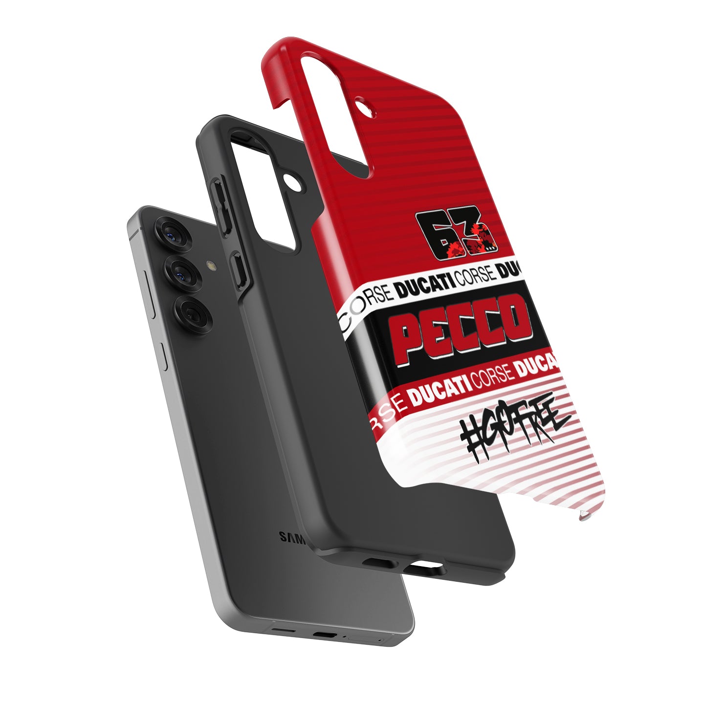 Francesco Bagnaia MotoGP 2025 Phone Case – Ducati Pecco #63 Design for Samsung