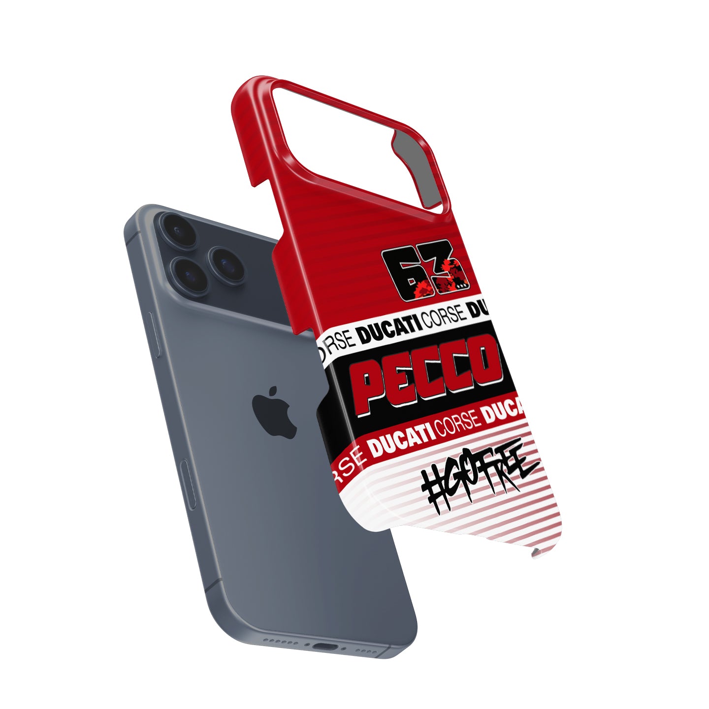 Francesco Bagnaia MotoGP 2025 Phone Case – Ducati Pecco #63 Design for iPhone