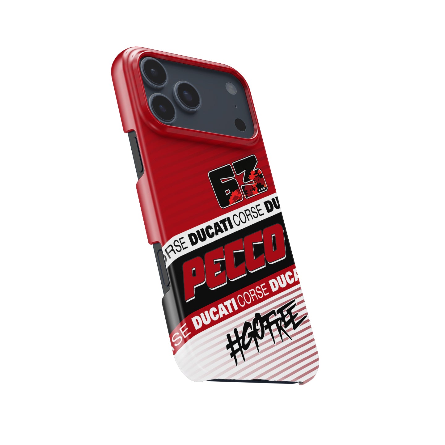 Francesco Bagnaia MotoGP 2025 Phone Case – Ducati Pecco #63 Design for iPhone