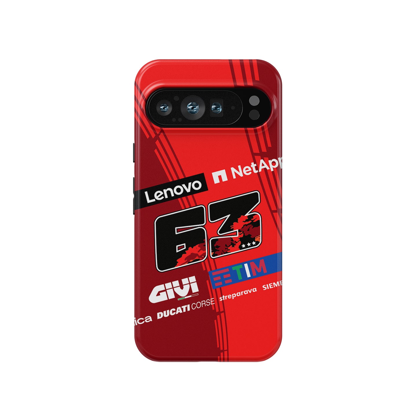 Francesco Bagnaia MotoGP Ducati Phone Case – #63 Racing Livery Tribute for Pixel, OnePlus & More