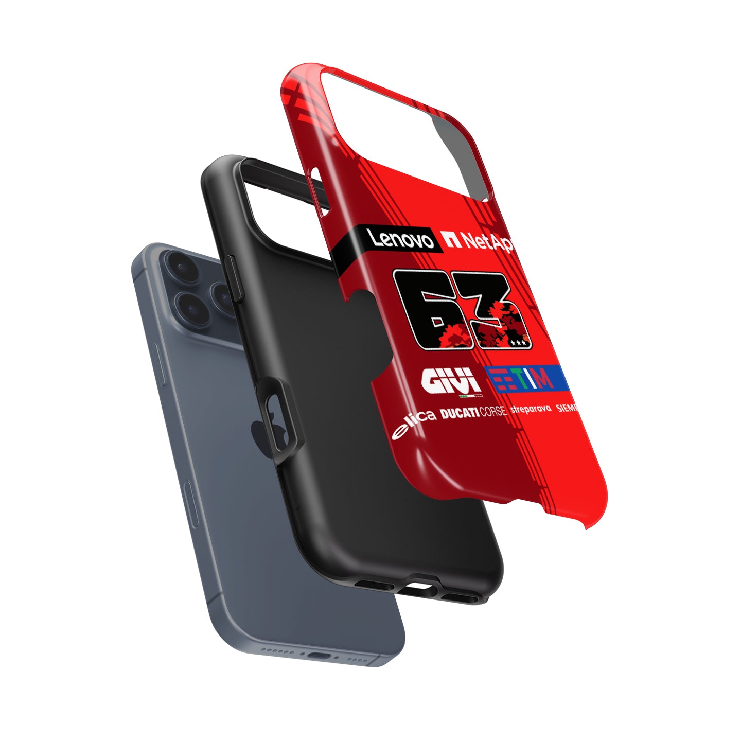 Francesco Bagnaia MotoGP Ducati Phone Case – #63 Racing Livery Tribute for Pixel, OnePlus & More