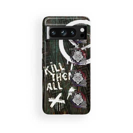 CS2 CSGO Phone Case - AK-47 Wasteland Rebel Skin with G2 Esports RMR 2020 Stickers - Other Models