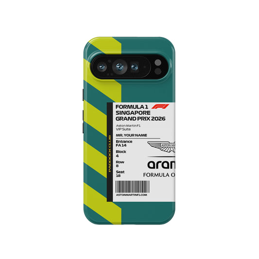 Custom Aston Martin VIP Ticket Case - Pixel, Huawei, OnePlus