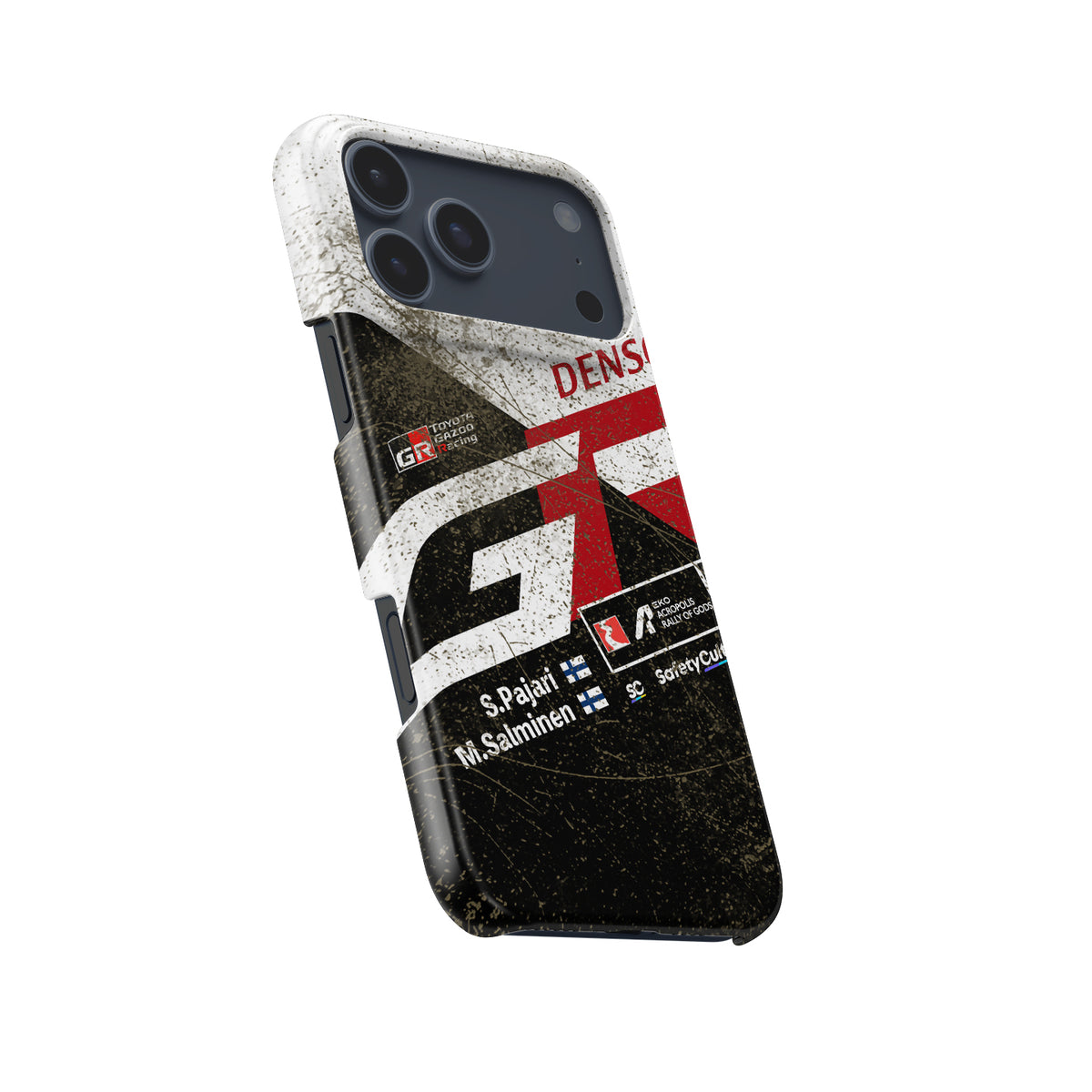 GR Yaris Rally1 Stage Finish Dirt Livery WRC rally iPhone case view 3
