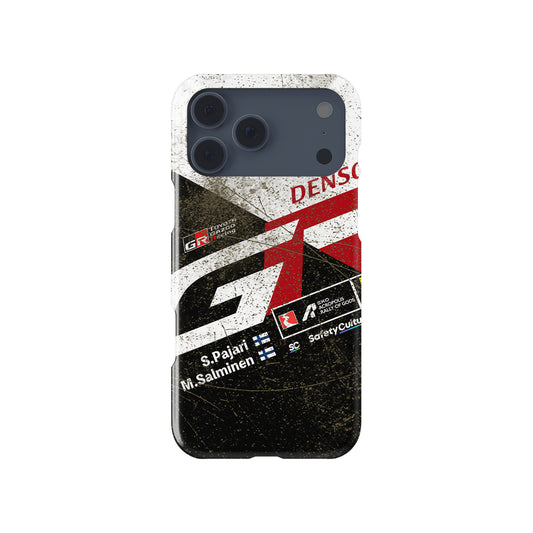 GR Yaris Rally1 Stage Finish Dirt Livery WRC rally iPhone case view 1