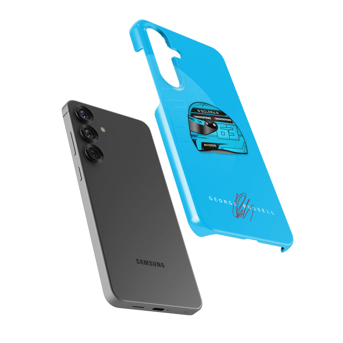 George Russell 2024 Helmet Design for Samsung Case