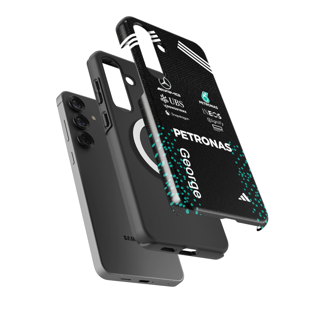 George Russell 2025 Mercedes F1 Race Suit Phone Case – AMG Petronas Edition (Samsung Galaxy)