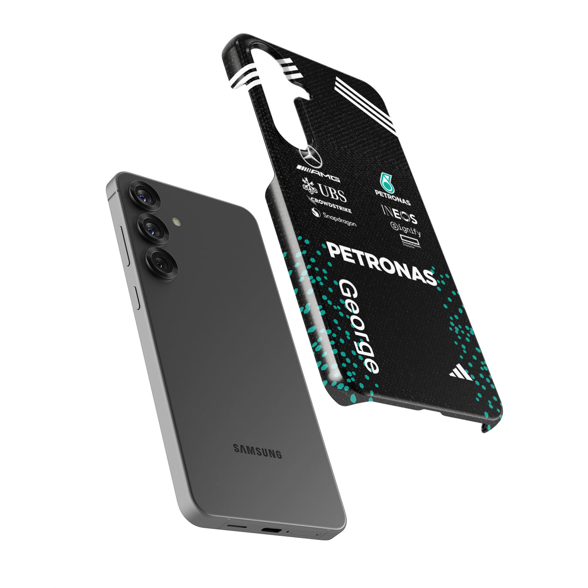 George Russell 2025 Mercedes F1 Race Suit Phone Case – AMG Petronas Edition (Samsung Galaxy)