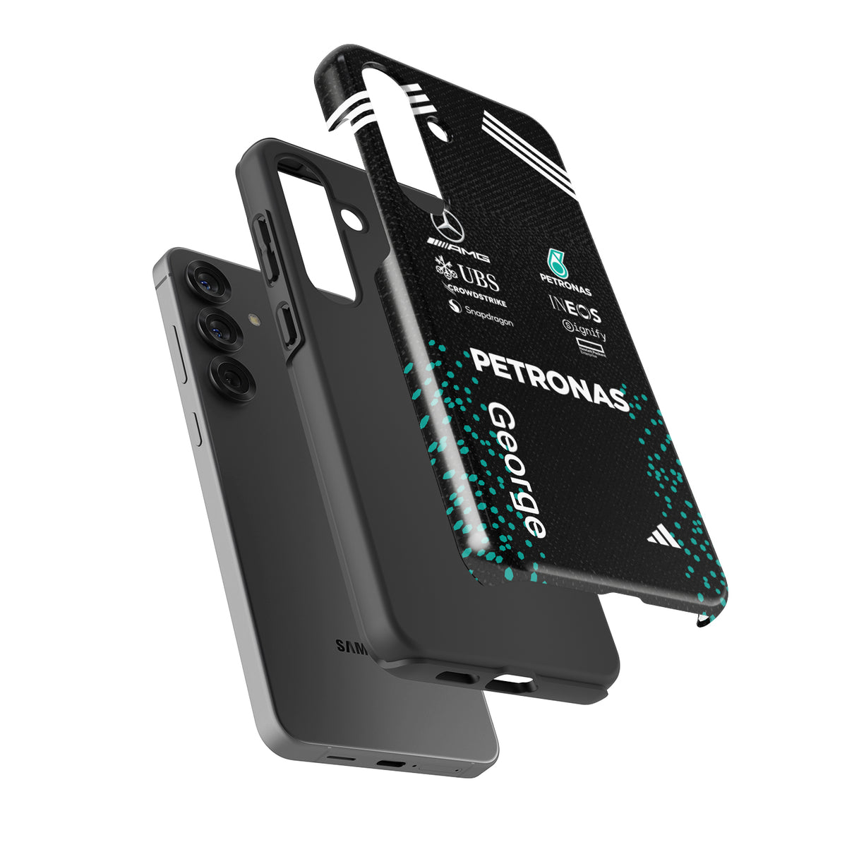 George Russell 2025 Mercedes F1 Race Suit Phone Case – AMG Petronas Edition (Samsung Galaxy)