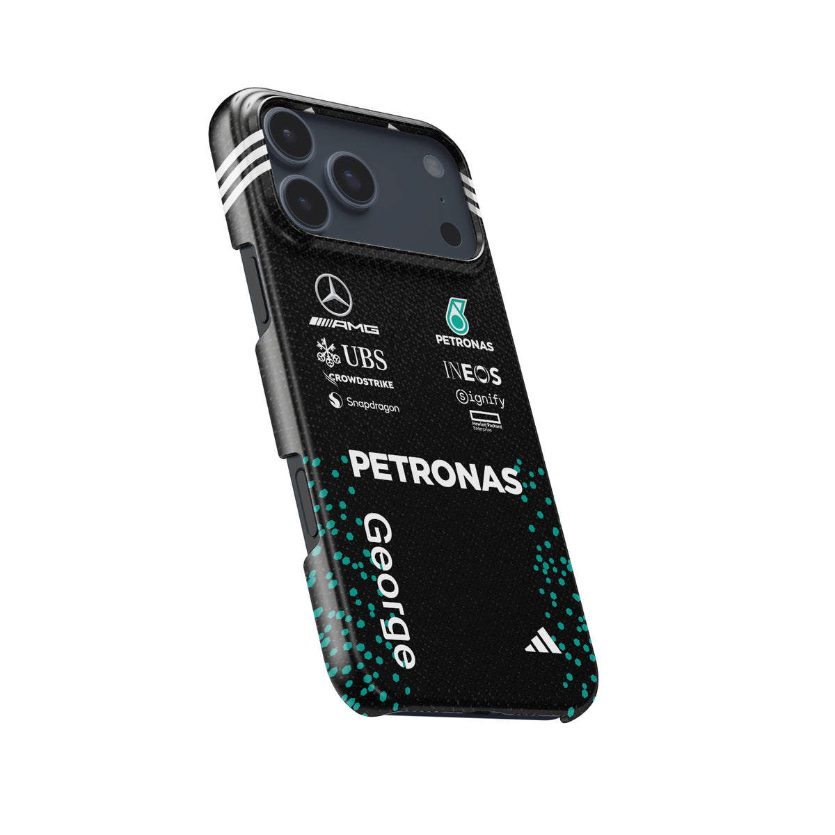 George Russell 2025 Mercedes F1 Race Suit – AMG Petronas Edition Formula 1 racing iPhone case view 5