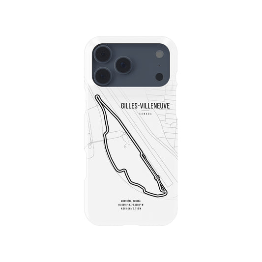 Gilles Villeneuve Montreal F1 Track Grand Prix Map Formula 1 racing iPhone case view 1