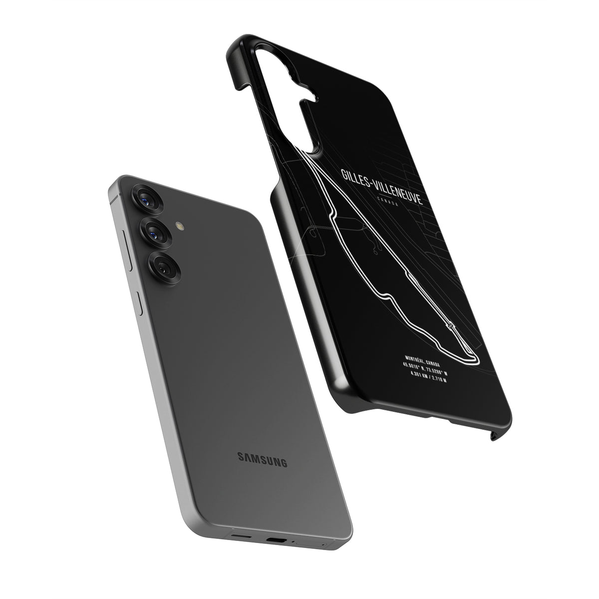 Tough Samsung Case Featuring Montreal F1 Track Map