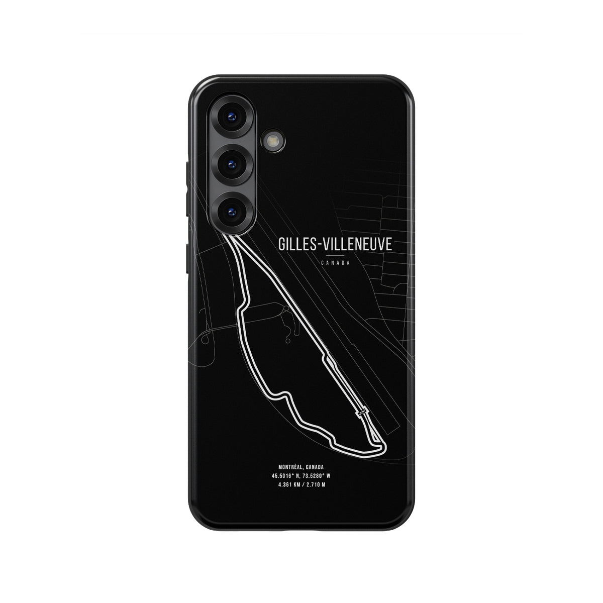 Tough Samsung Case Featuring Montreal F1 Track Map