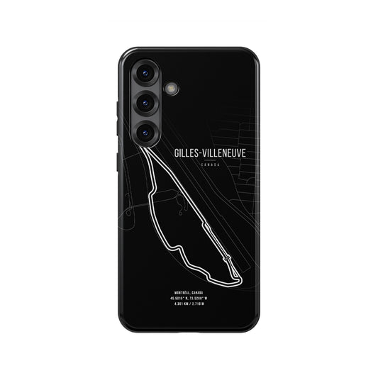 Tough Samsung Case Featuring Montreal F1 Track Map