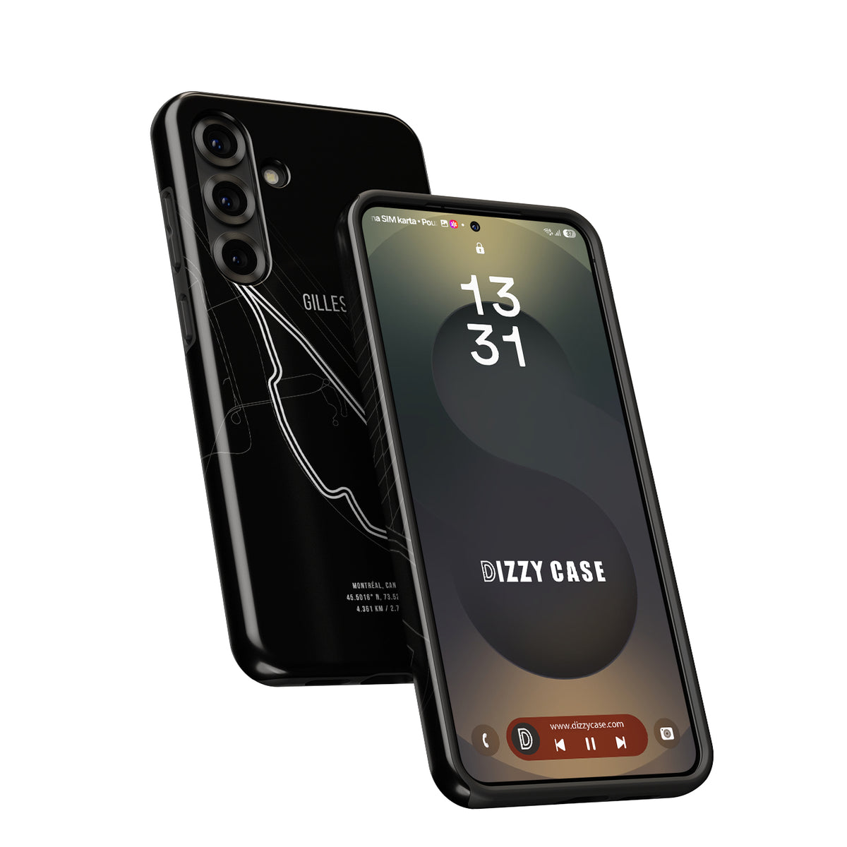 Tough Samsung Case Featuring Montreal F1 Track Map