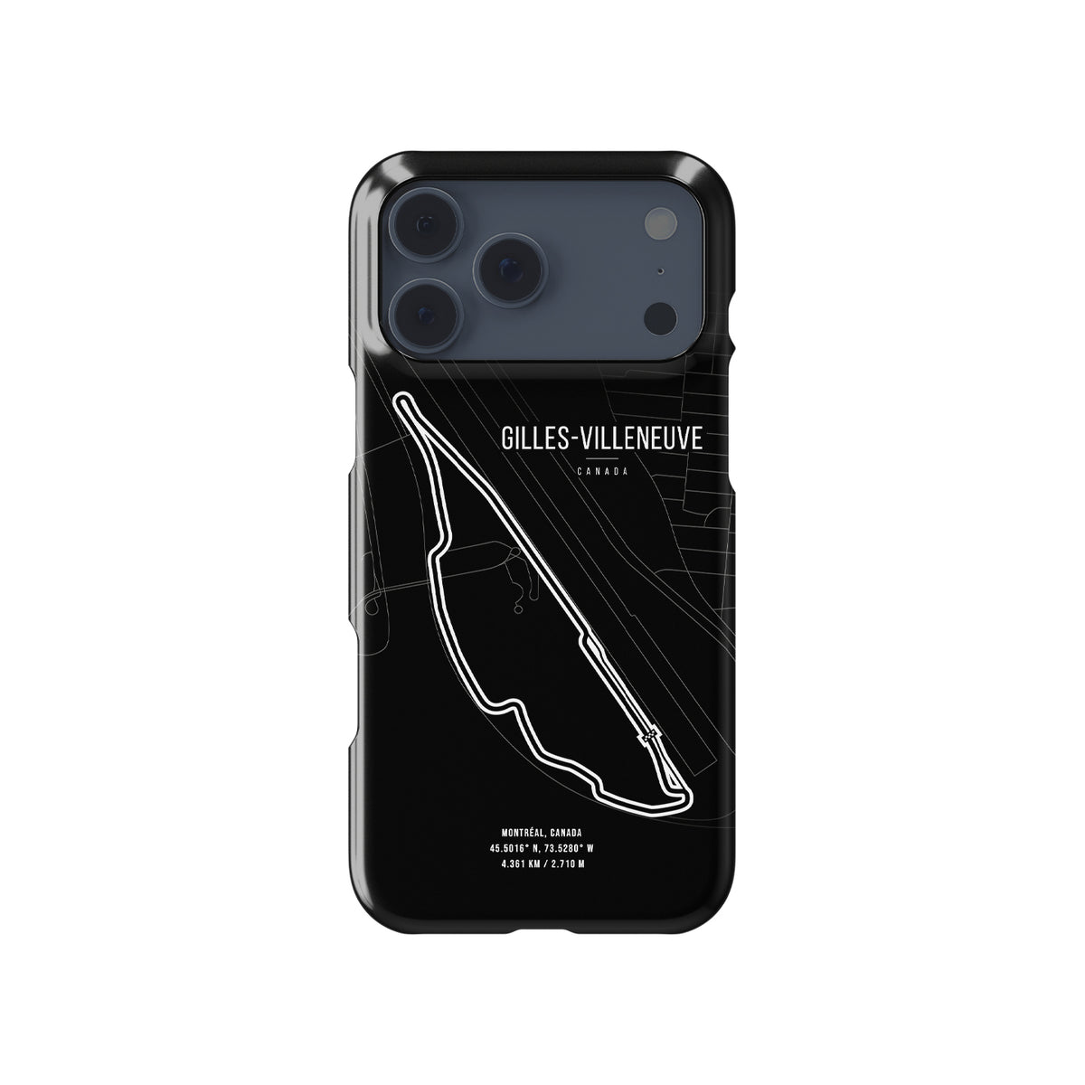 Gilles Villeneuve Montreal – Sleek Snap Design Formula 1 racing iPhone case view 1