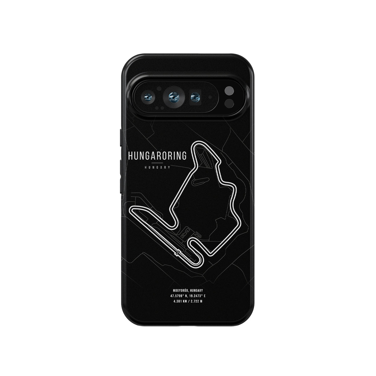 Hungaroring F1 Track Map Grand Prix - Google Phone Case