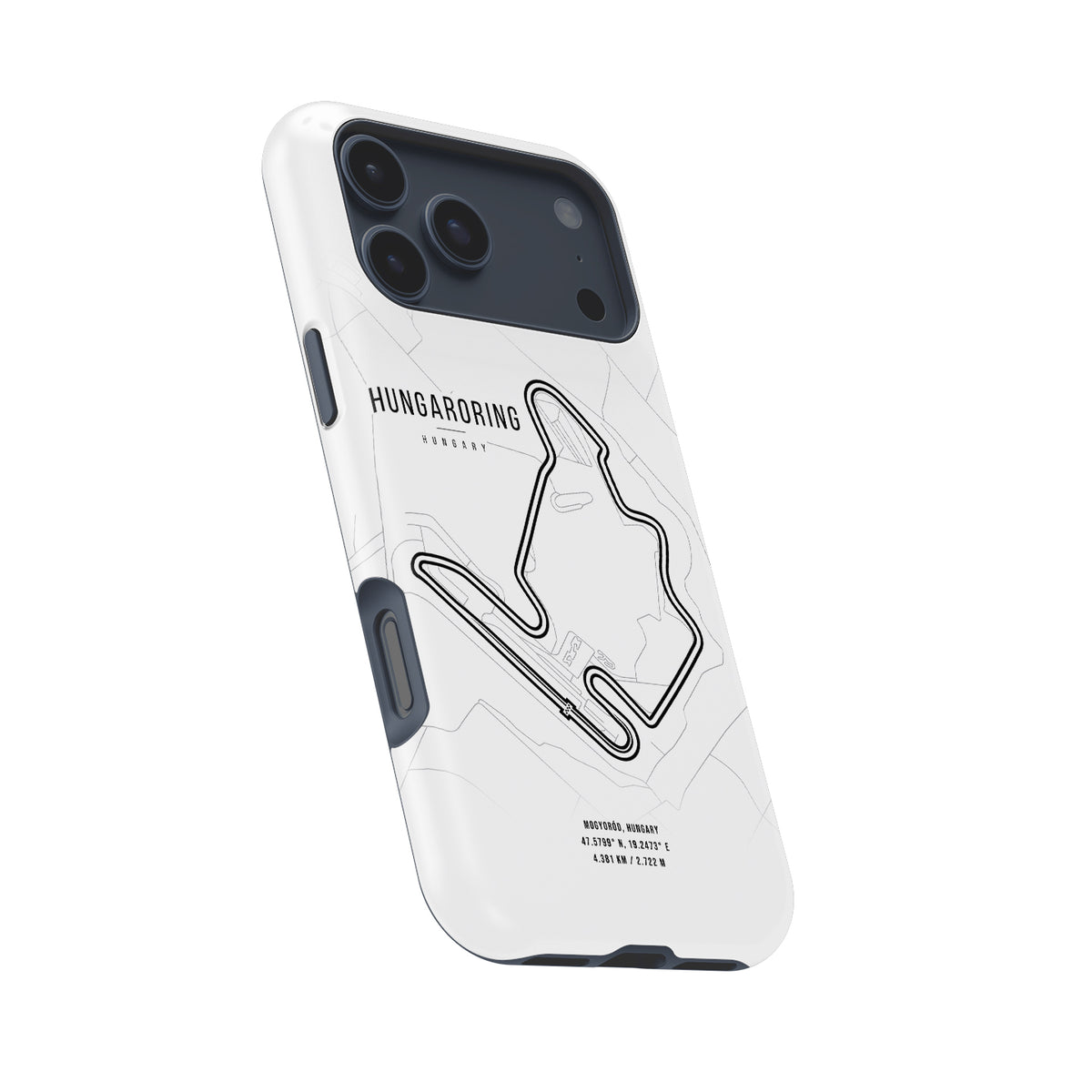 Hungarian Grand Prix – Iconic Track Design Formula 1 racing iPhone case view 8