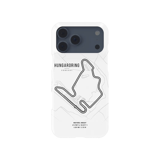 Hungarian Grand Prix – Iconic Track Design Formula 1 racing iPhone case view 1