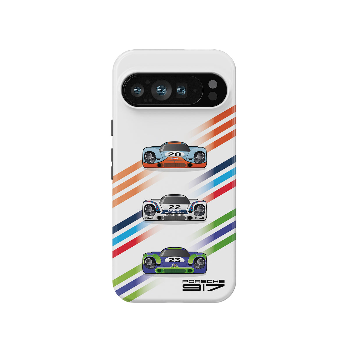 Porsche 917 Racing Heritage Case – Gulf, Martini, and Hippie Designs for Select Models