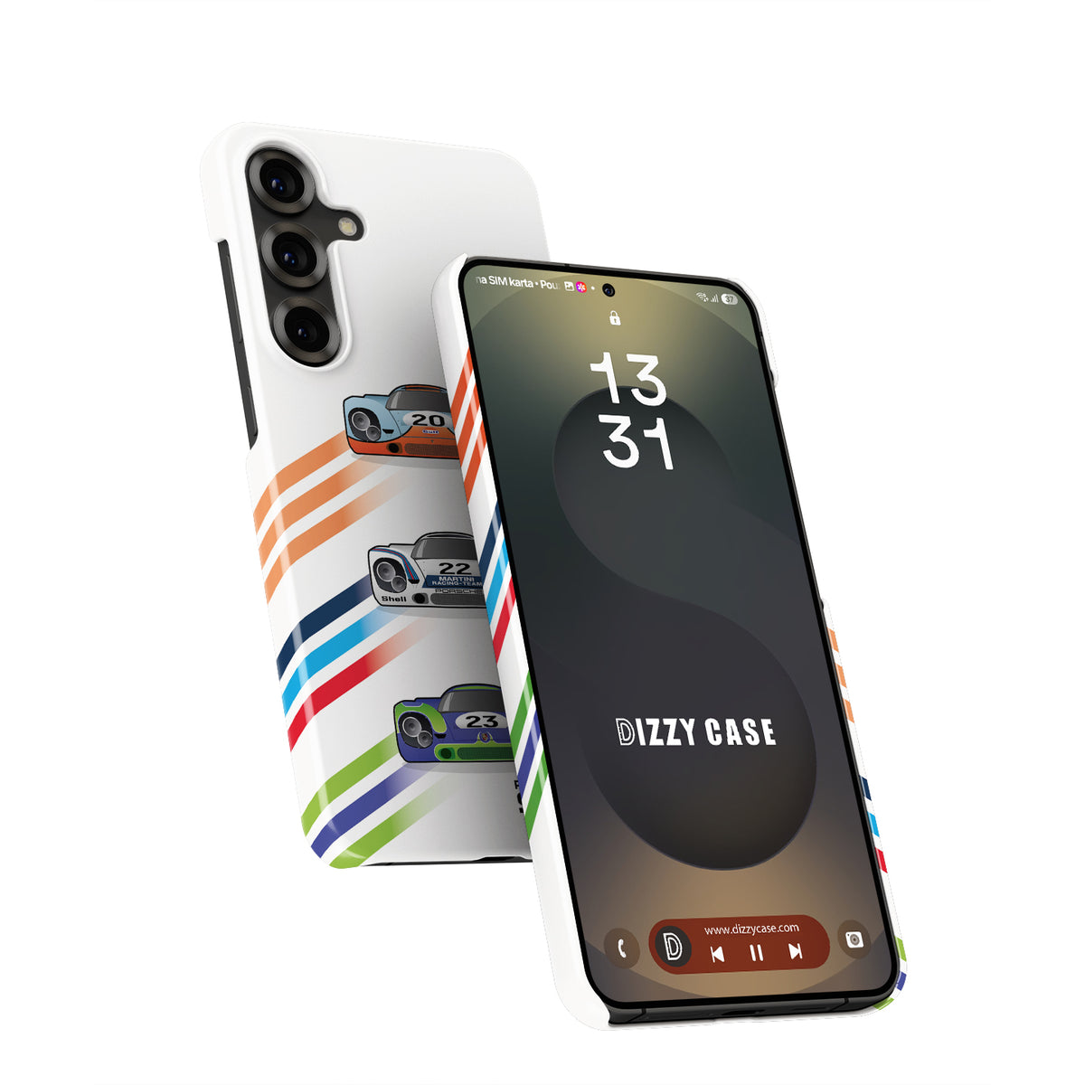 Porsche 917 Gulf, Martini, and Hippie Samsung Case – Classic Racing Legacy