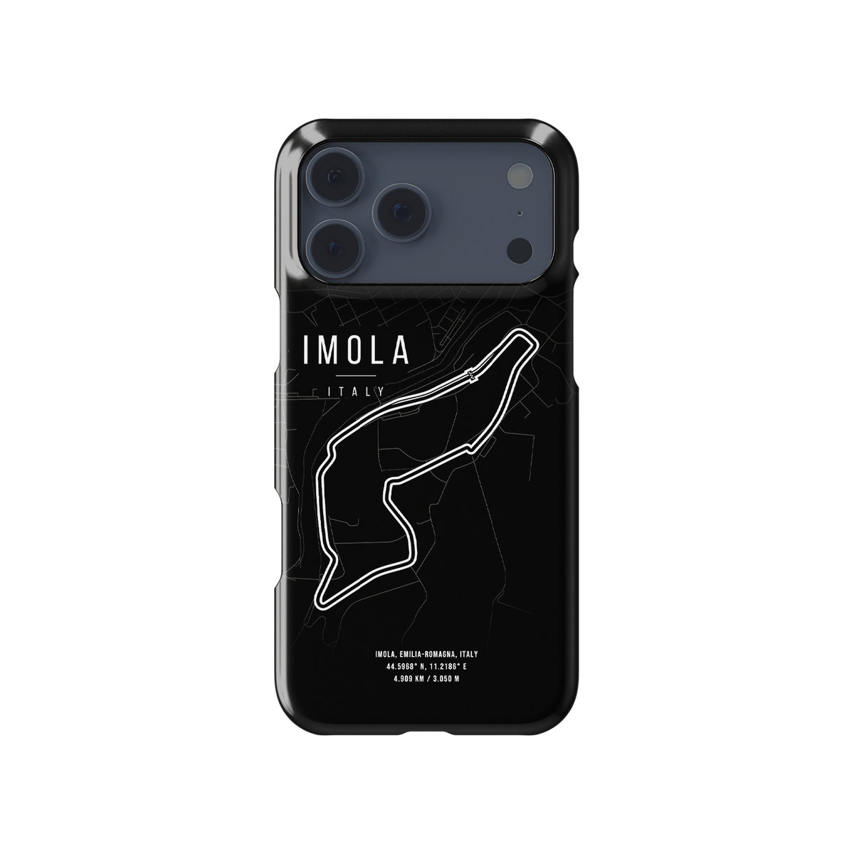Imola Formula 1 Track Map – Racing Heritage Formula 1 racing iPhone case view 1