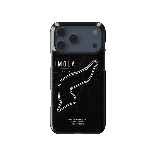 Imola Formula 1 Track Map – Racing Heritage Formula 1 racing iPhone case view 1