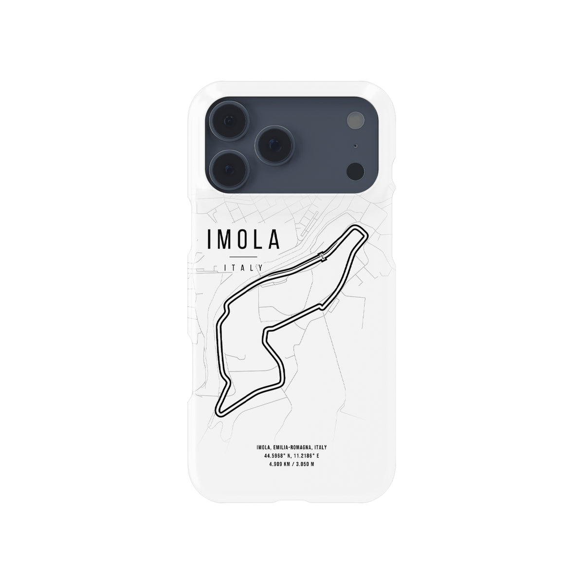Imola F1 Track Map Grand Prix Formula 1 racing iPhone case view 1